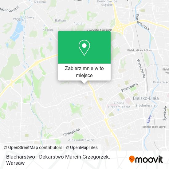 Mapa Blacharstwo - Dekarstwo Marcin Grzegorzek