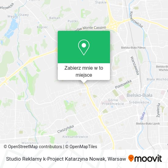 Mapa Studio Reklamy k-Project Katarzyna Nowak