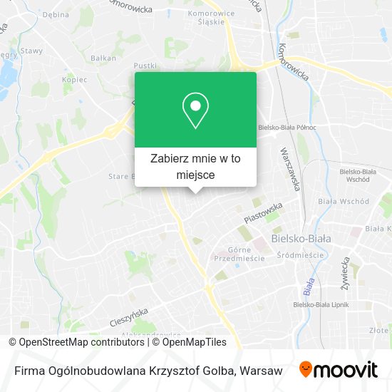 Mapa Firma Ogólnobudowlana Krzysztof Golba