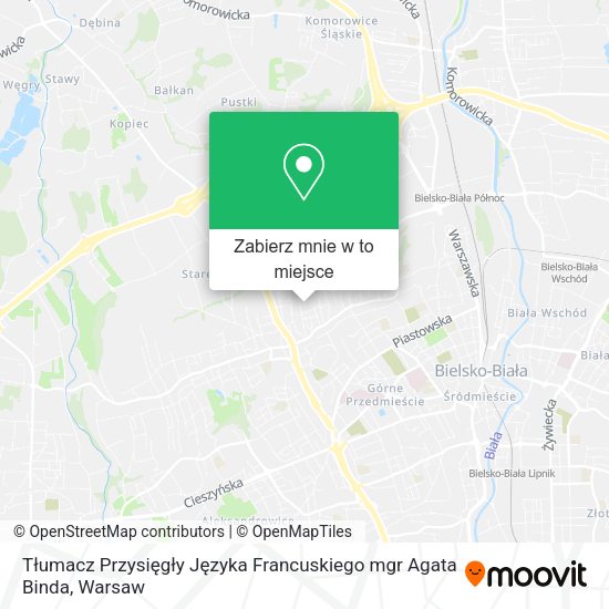 Mapa Tłumacz Przysięgły Języka Francuskiego mgr Agata Binda