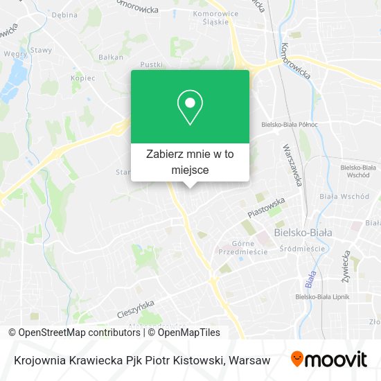 Mapa Krojownia Krawiecka Pjk Piotr Kistowski