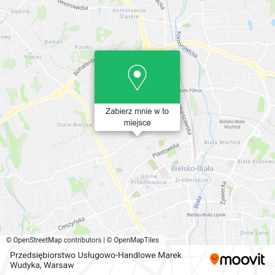 Mapa Przedsiębiorstwo Usługowo-Handlowe Marek Wudyka