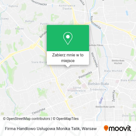 Mapa Firma Handlowo Usługowa Monika Talik