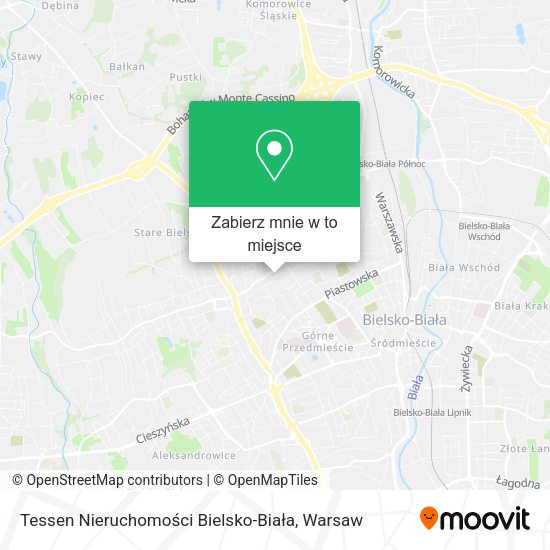 Mapa Tessen Nieruchomości Bielsko-Biała