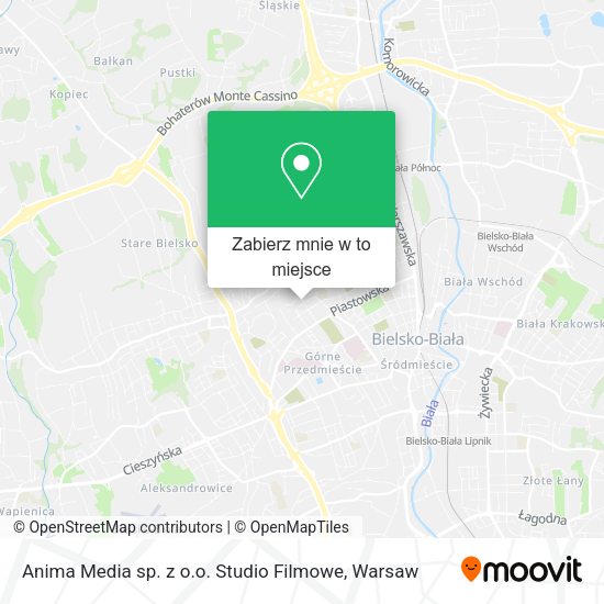 Mapa Anima Media sp. z o.o. Studio Filmowe