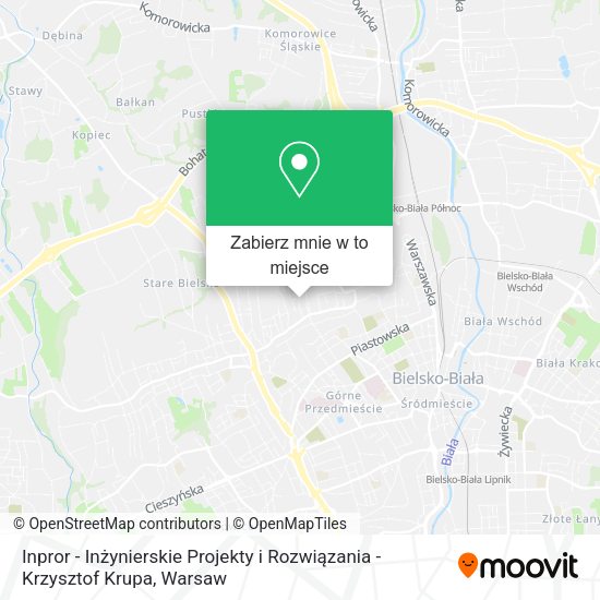 Mapa Inpror - Inżynierskie Projekty i Rozwiązania - Krzysztof Krupa