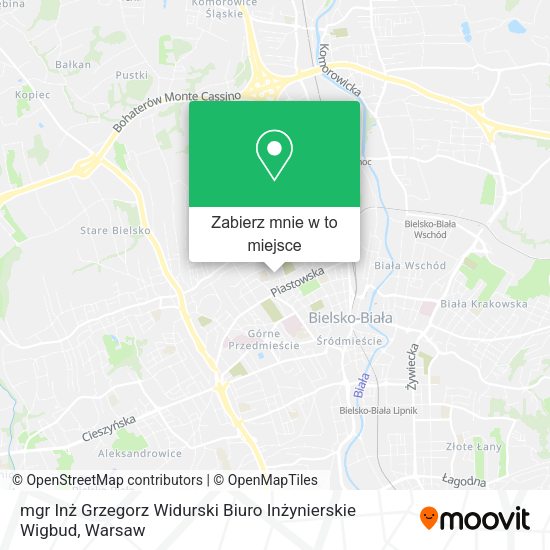 Mapa mgr Inż Grzegorz Widurski Biuro Inżynierskie Wigbud