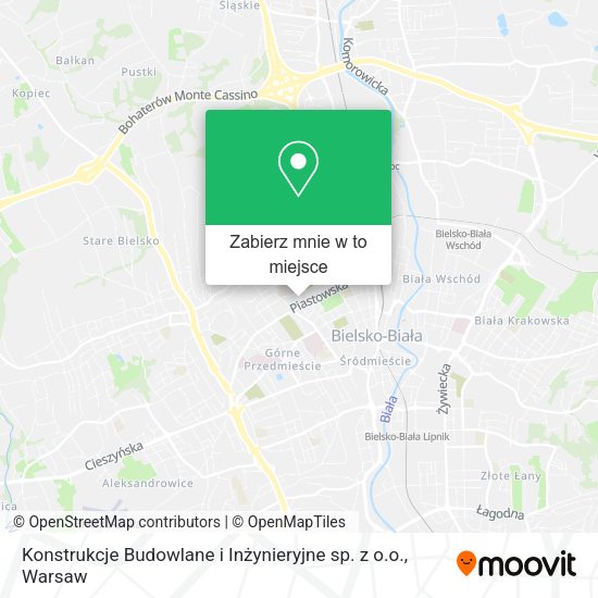 Mapa Konstrukcje Budowlane i Inżynieryjne sp. z o.o.