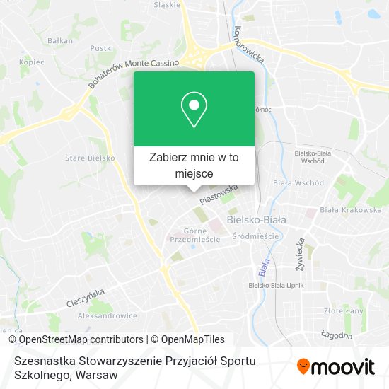 Mapa Szesnastka Stowarzyszenie Przyjaciół Sportu Szkolnego