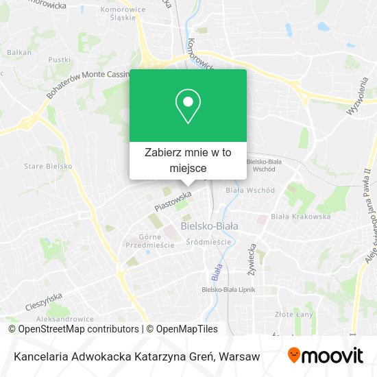 Mapa Kancelaria Adwokacka Katarzyna Greń