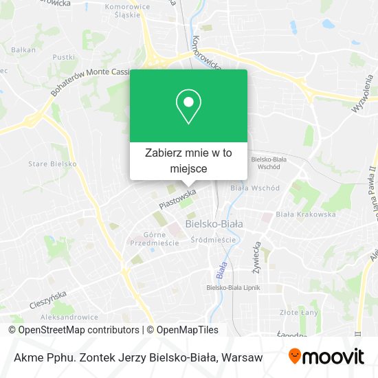 Mapa Akme Pphu. Zontek Jerzy Bielsko-Biała