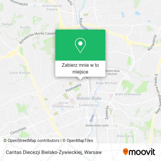 Mapa Caritas Diecezji Bielsko-Żywieckiej