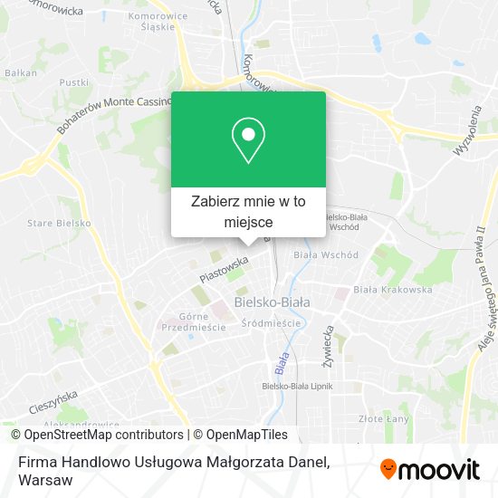 Mapa Firma Handlowo Usługowa Małgorzata Danel