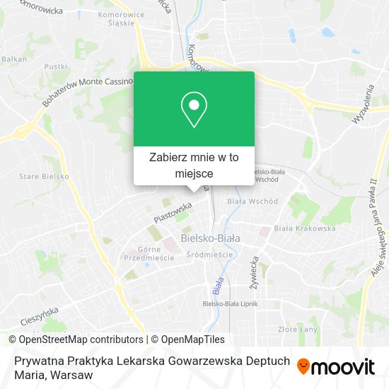 Mapa Prywatna Praktyka Lekarska Gowarzewska Deptuch Maria