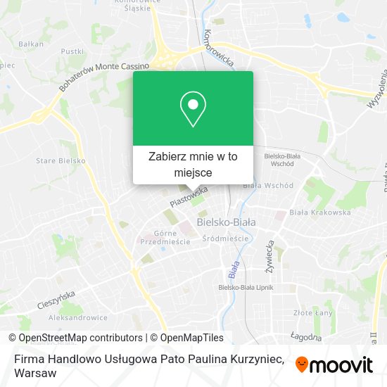 Mapa Firma Handlowo Usługowa Pato Paulina Kurzyniec