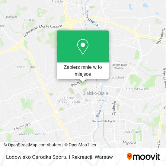 Mapa Lodowisko Ośrodka Sportu i Rekreacji