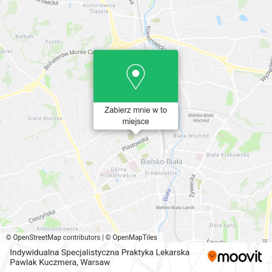 Mapa Indywidualna Specjalistyczna Praktyka Lekarska Pawlak Kuczmera