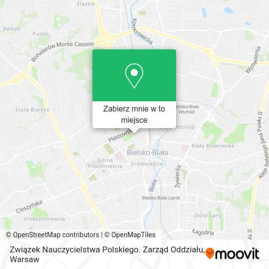 Mapa Związek Nauczycielstwa Polskiego. Zarząd Oddziału