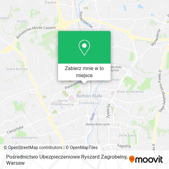 Mapa Pośrednictwo Ubezpieczeniowe Ryszard Zagrobelny