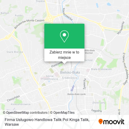 Mapa Firma Usługowo Handlowa Talik Pol Kinga Talik