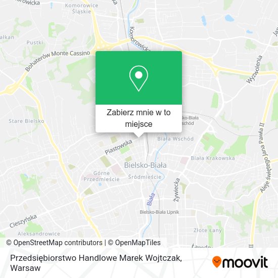 Mapa Przedsiębiorstwo Handlowe Marek Wojtczak