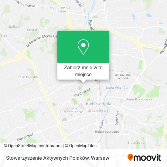 Mapa Stowarzyszenie Aktywnych Polaków