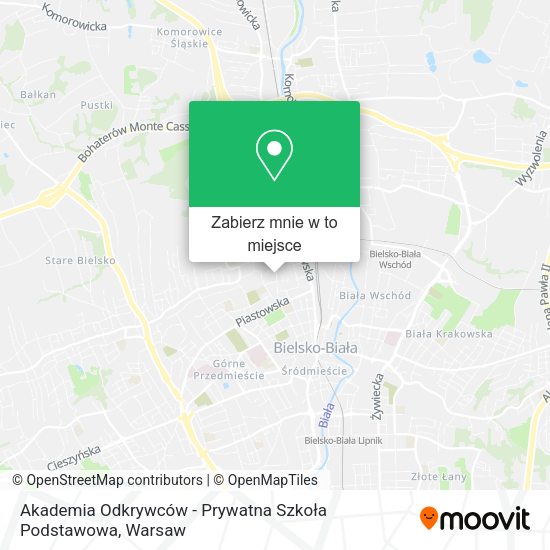 Mapa Akademia Odkrywców - Prywatna Szkoła Podstawowa