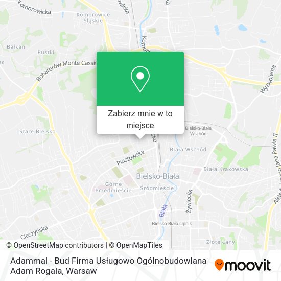 Mapa Adammal - Bud Firma Usługowo Ogólnobudowlana Adam Rogala