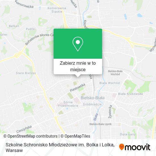 Mapa Szkolne Schronisko Młodzieżowe im. Bolka i Lolka