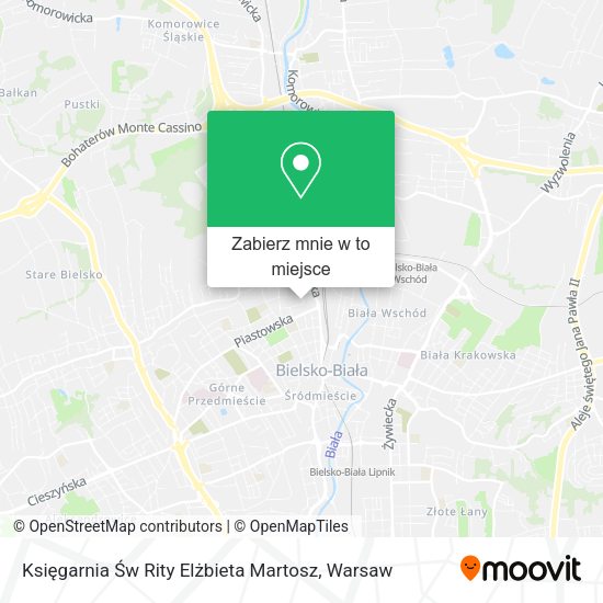 Mapa Księgarnia Św Rity Elżbieta Martosz