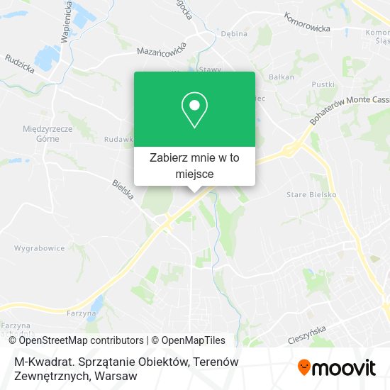 Mapa M-Kwadrat. Sprzątanie Obiektów, Terenów Zewnętrznych