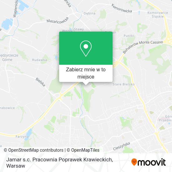 Mapa Jamar s.c. Pracownia Poprawek Krawieckich