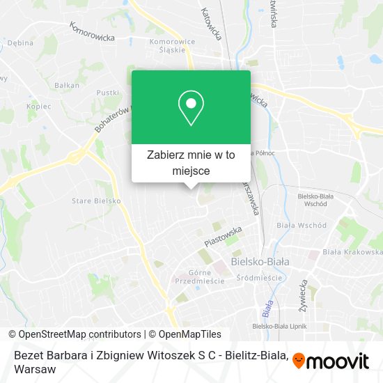 Mapa Bezet Barbara i Zbigniew Witoszek S C - Bielitz-Biala