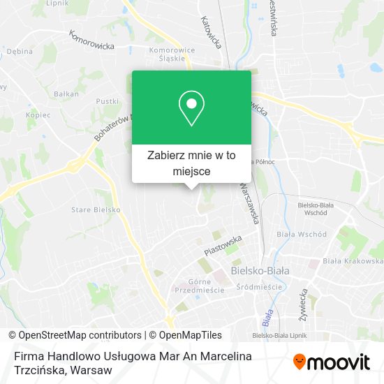 Mapa Firma Handlowo Usługowa Mar An Marcelina Trzcińska