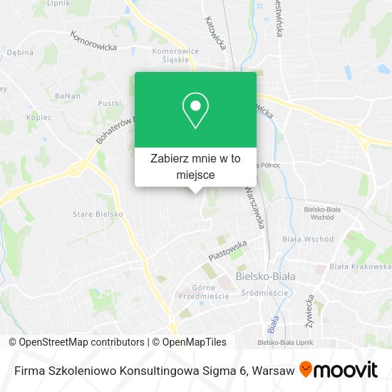 Mapa Firma Szkoleniowo Konsultingowa Sigma 6