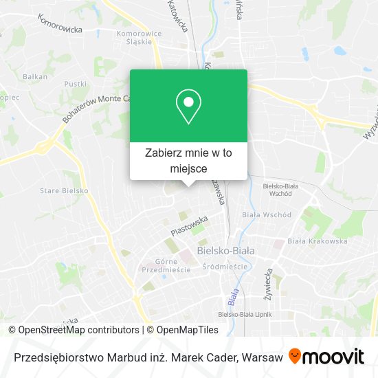 Mapa Przedsiębiorstwo Marbud inż. Marek Cader