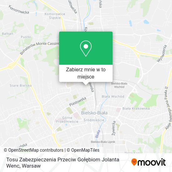 Mapa Tosu Zabezpieczenia Przeciw Gołębiom Jolanta Wenc