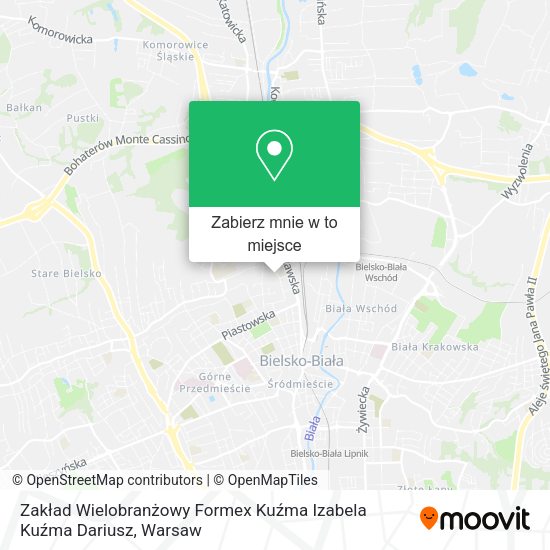 Mapa Zakład Wielobranżowy Formex Kuźma Izabela Kuźma Dariusz