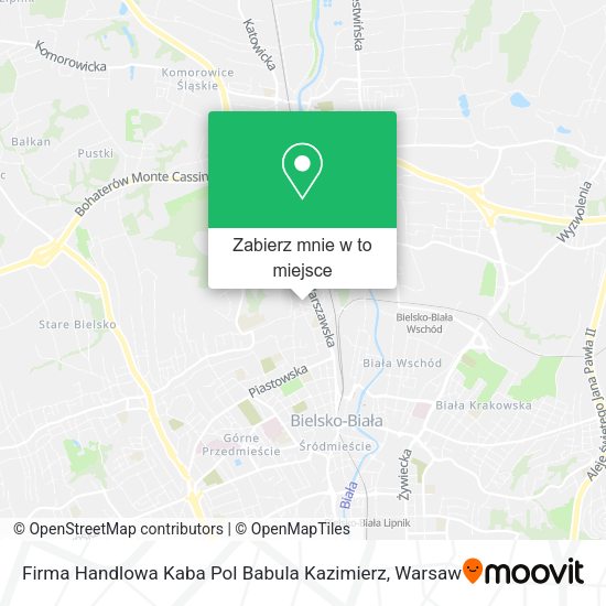 Mapa Firma Handlowa Kaba Pol Babula Kazimierz