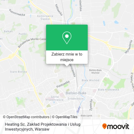 Mapa Heating Sc. Zakład Projektowania i Usług Inwestycyjnych