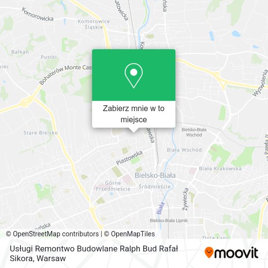 Mapa Usługi Remontwo Budowlane Ralph Bud Rafał Sikora