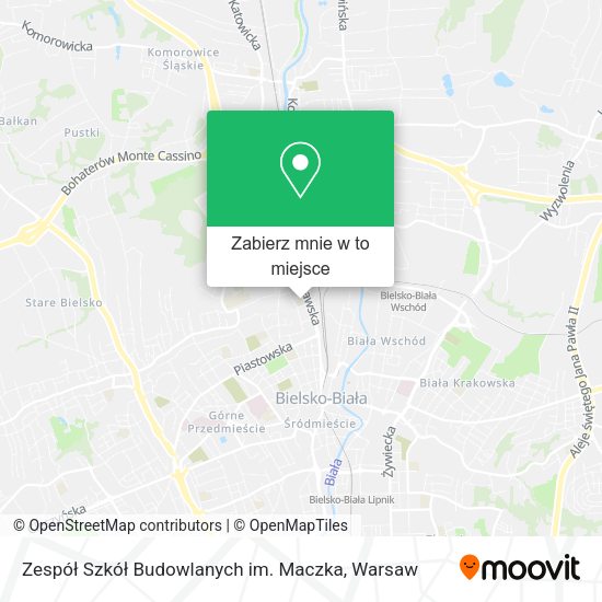 Mapa Zespół Szkół Budowlanych im. Maczka