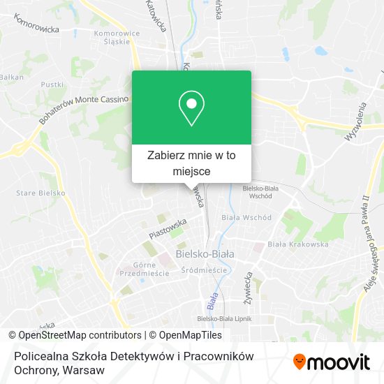 Mapa Policealna Szkoła Detektywów i Pracowników Ochrony