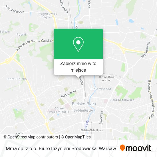 Mapa Mma sp. z o.o. Biuro Inżynierii Środowiska