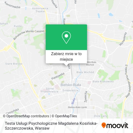 Mapa Testa Usługi Psychologiczne Magdalena Kosińska-Szczerczowska