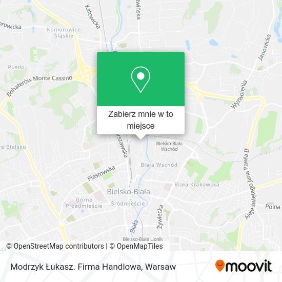 Mapa Modrzyk Łukasz. Firma Handlowa