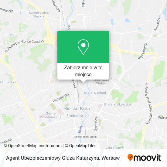 Mapa Agent Ubezpieczeniowy Gluza Katarzyna