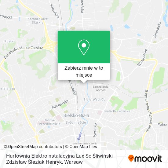 Mapa Hurtownia Elektroinstalacyjna Lux Sc Śliwiński Zdzisław Śleziak Henryk