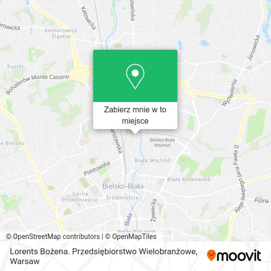 Mapa Lorents Bożena. Przedsiębiorstwo Wielobranżowe