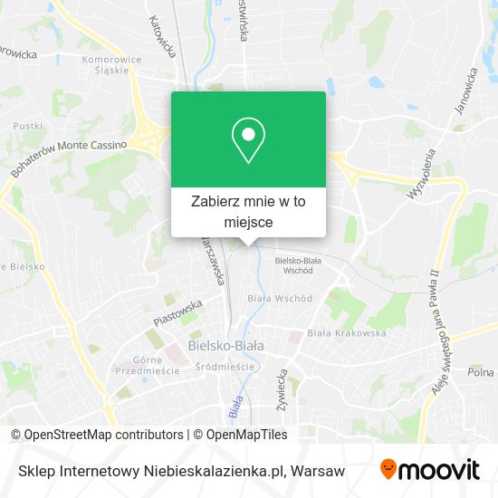 Mapa Sklep Internetowy Niebieskalazienka.pl